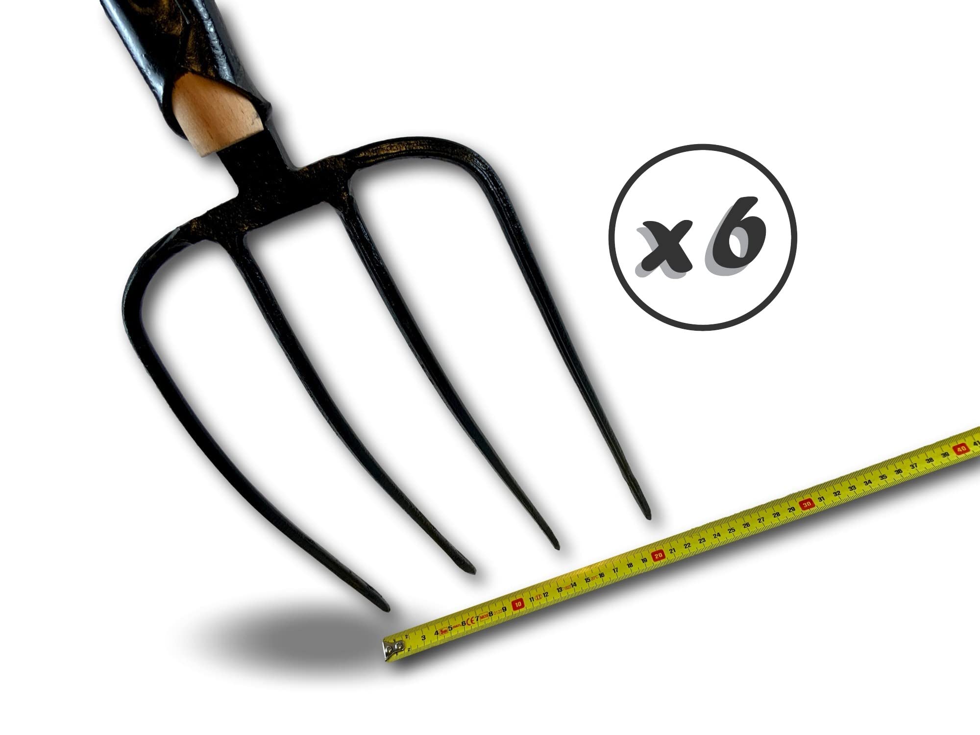 kibros-fourche-4-dents-fines-fumier-manche-120-cm-lot-6-acier image 7