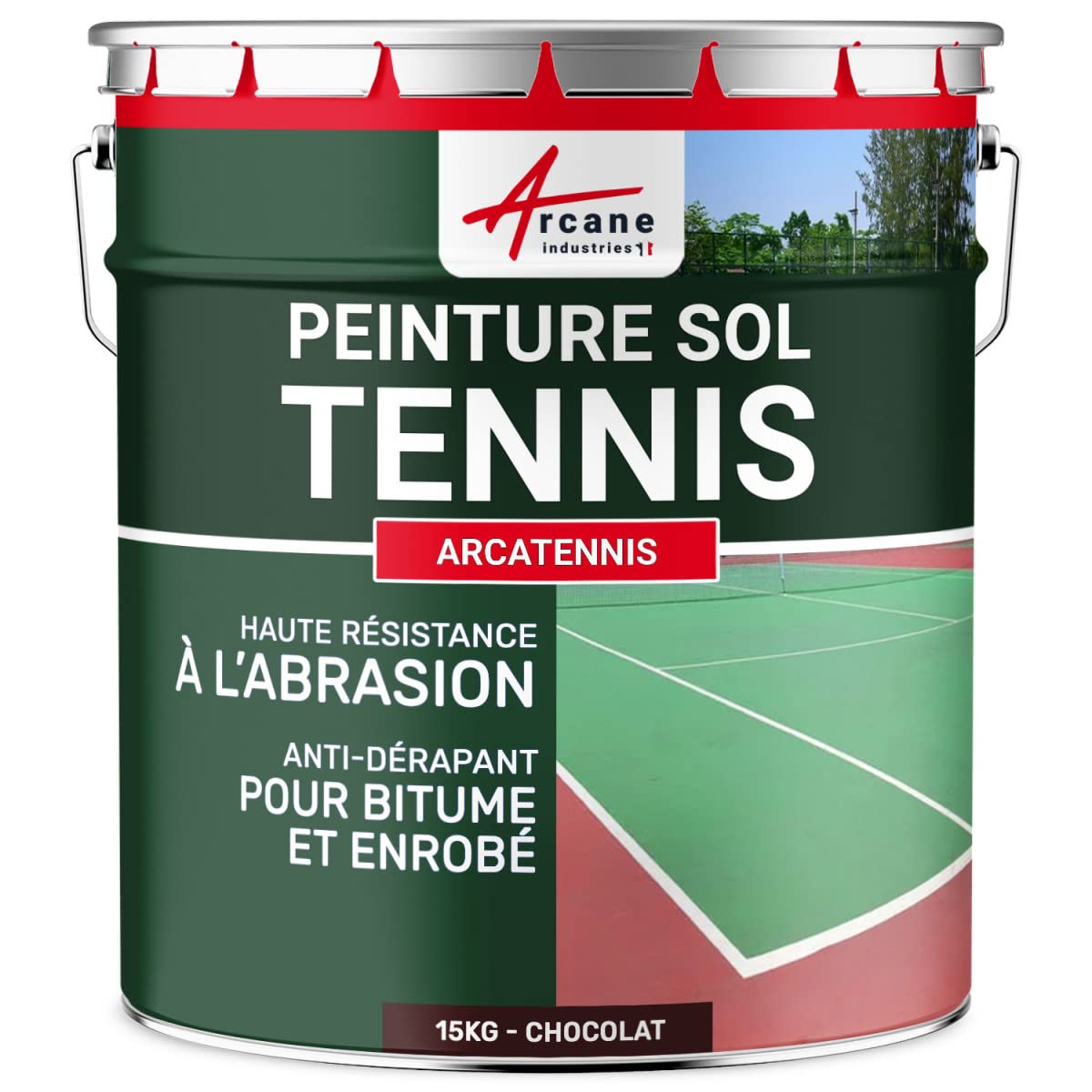 arcane-solthane-peinture-court-de-tennis-15-kg-rouge-tennis image 7
