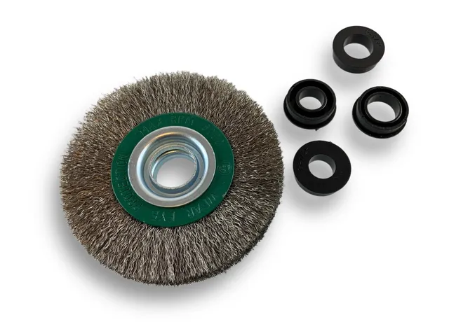 kibros-brosse-circulaire-touret-inox-souple-125-mm-2-rangs image 1