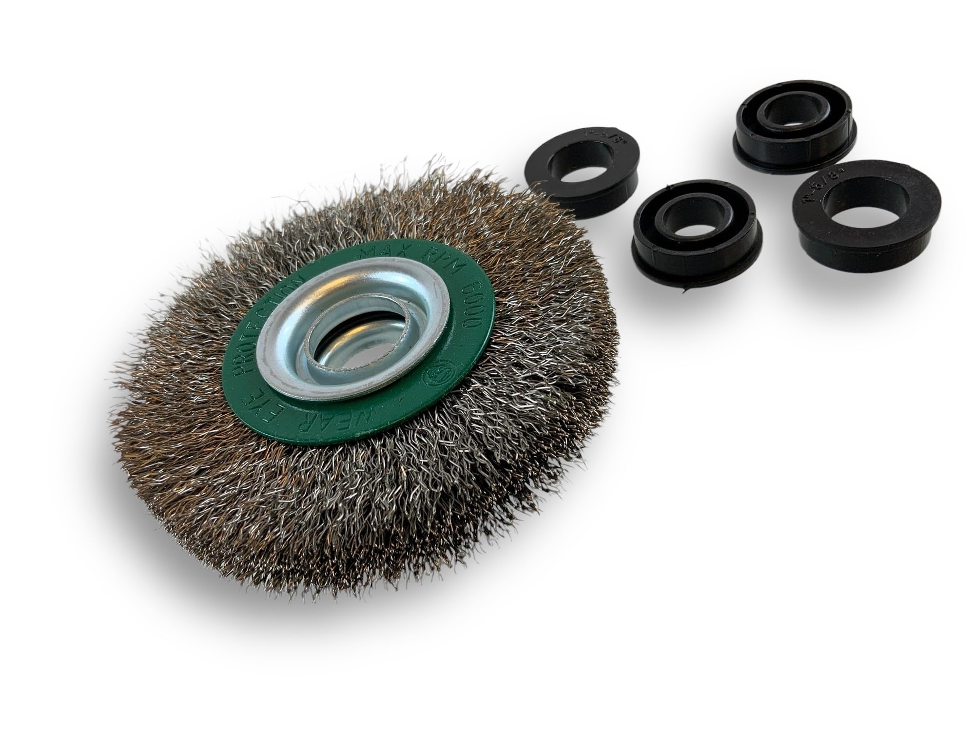 kibros-brosse-circulaire-touret-inox-souple-125-mm-2-rangs-x1 image 2