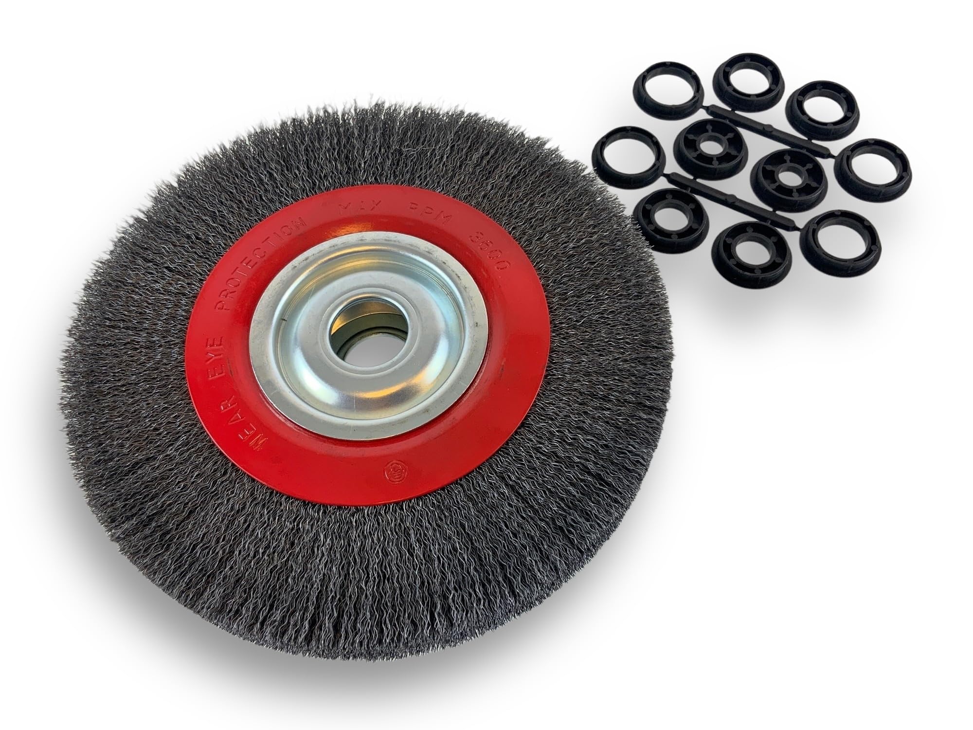 kibros-brosse-circulaire-touret-acier-250mm-2-rangs-fil-dur image 8