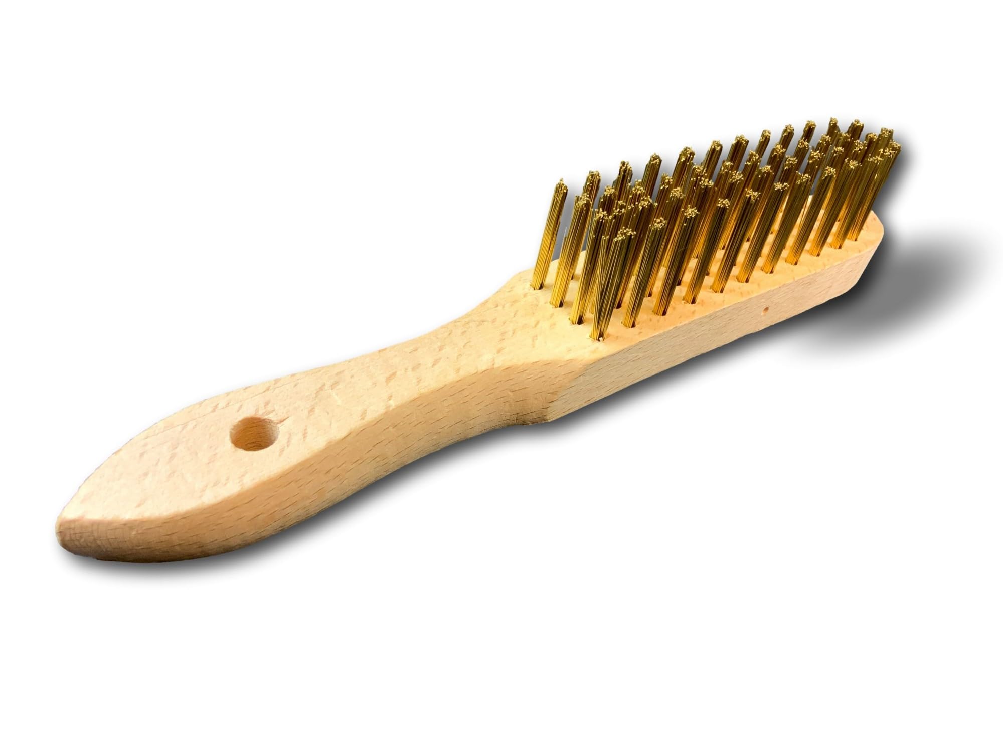 kibros-brosse-soudeur-laiton-4-rangs-manche-bois image 3