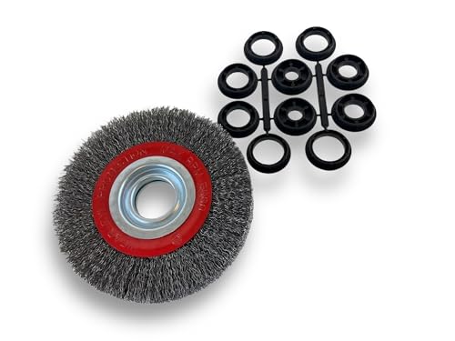 kibros-brosse-circulaire-touret-acier-150-mm-2-rangs-fil-dur image 8