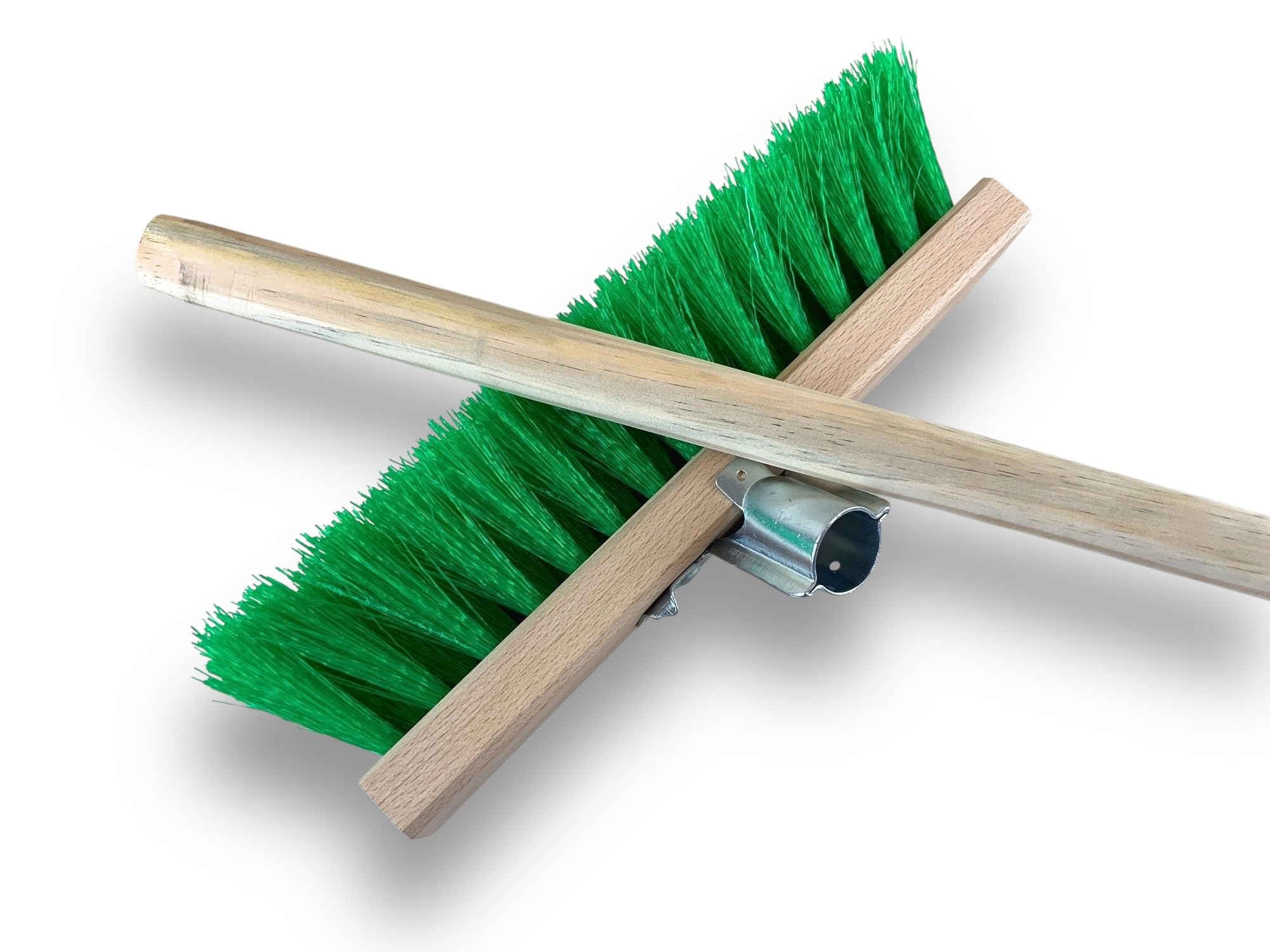 kibros-balai-cantonnier-32-cm-balai-ext-rieur-pvc-vert-avec-manche image 3