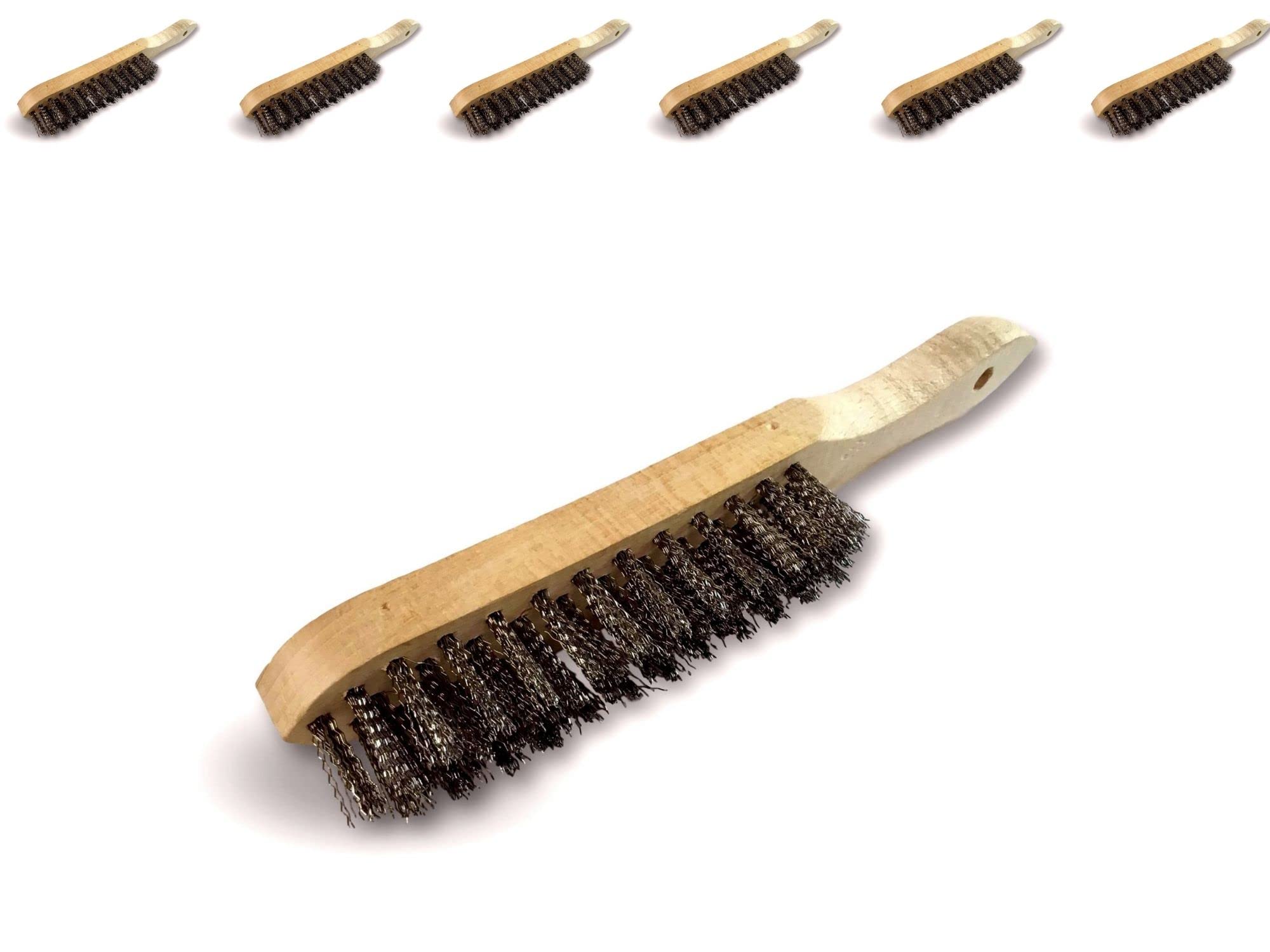 kibros-brosse-soudeur-laiton-4-rangs-manche-bois image 8