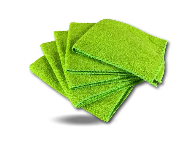 kibros-m-nage-maison-pack-5-chiffons-microfibre-40x40-cm-vert image 1