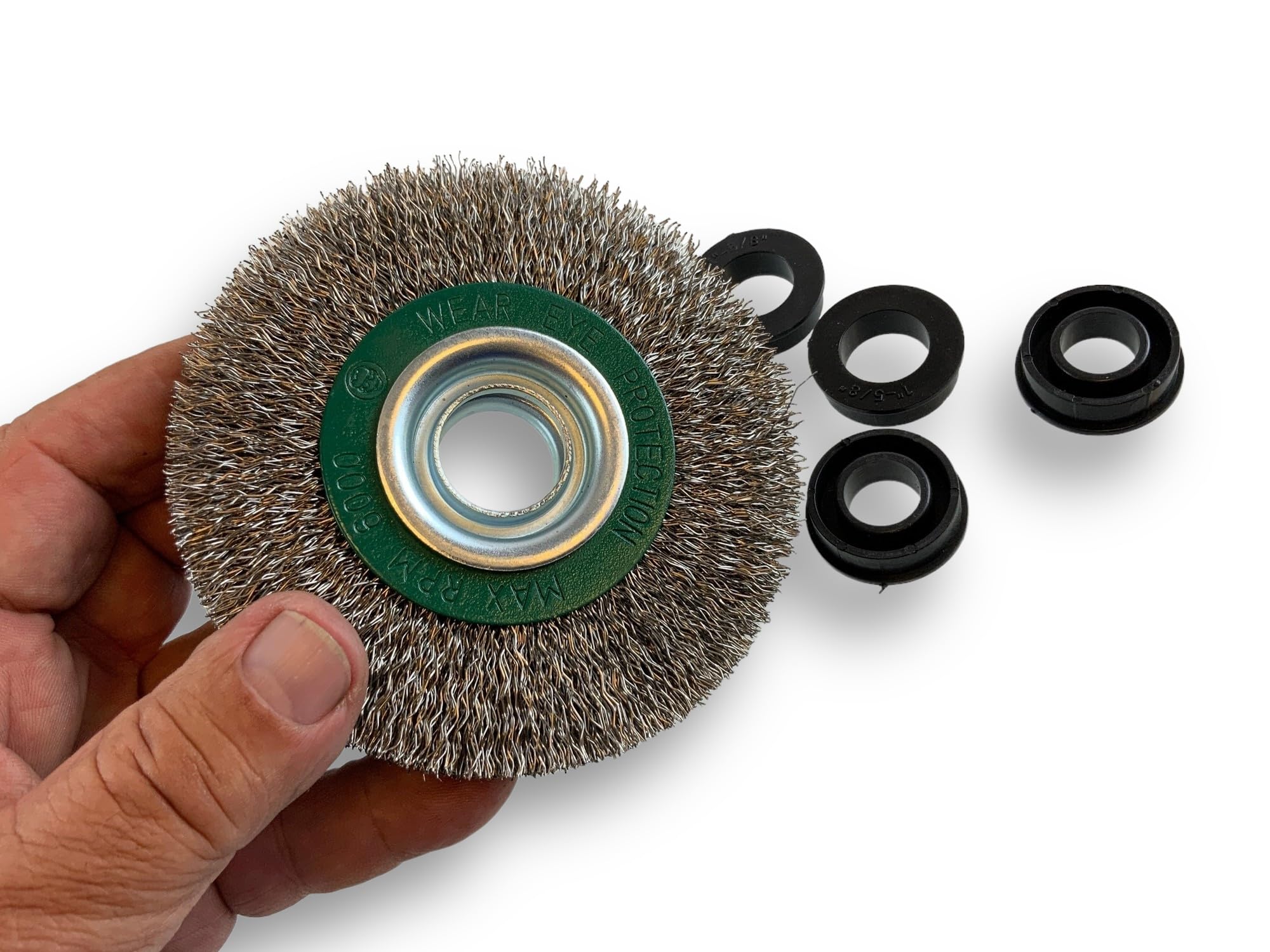 kibros-brosse-circulaire-touret-inox-souple-125-mm-2-rangs-x1 image 3