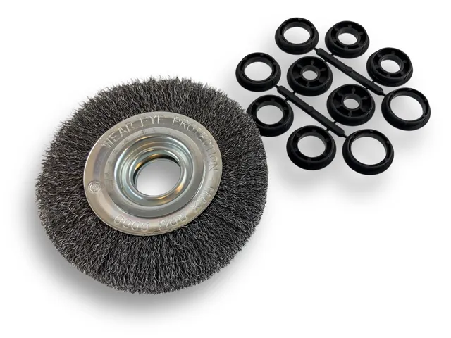 kibros-brosse-circulaire-acier-150-mm-3-rangs-fil-dur image 1