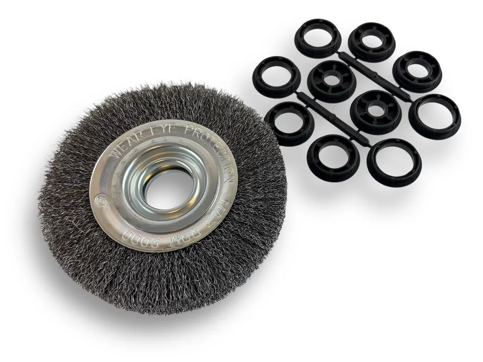 kibros-brosse-circulaire-acier-150-mm-3-rangs-fil-dur image 1
