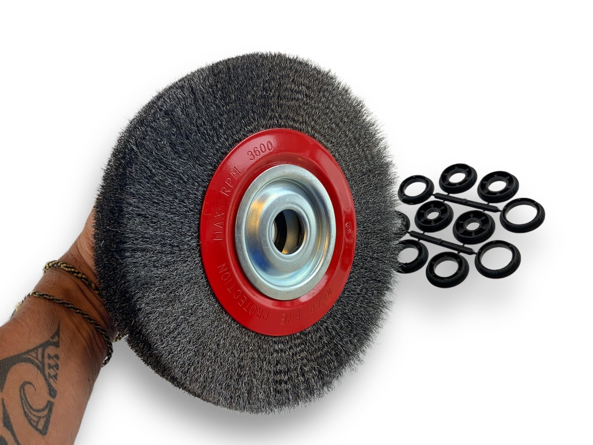 kibros-brosse-circulaire-touret-acier-souple-250-mm-3-rangs image 3