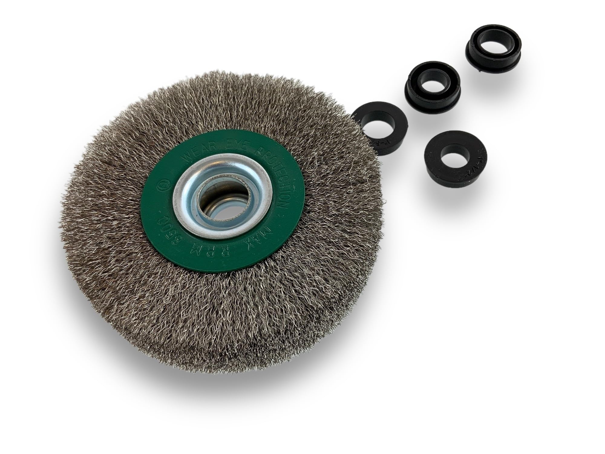 kibros-brosse-circulaire-touret-inox-souple-125-mm-2-rangs-x1 image 7